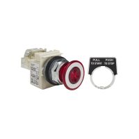 Przycisk grzybkowy Fi-40mm czerwony 2-pozycyjny stabilny LED 24VAC/DC 1NO + 1NC | 9001KR9P35RH13 Schneider Electric
