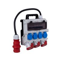 Rozdzielnica budowlana z gniazdami Schucko TR-S SKH 32A 2x16A 4x230V z zabezpieczeniami | DV-1420-F Doktorvolt