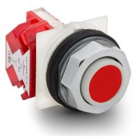 Przycisk wystający czerwony 2 pozycyjny metalowy 1NC z blokiem styków Harmony 9001K | 9001KR3RH6 Schneider Electric