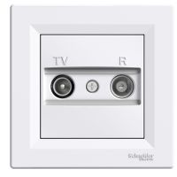 Gniazdo antenowe TV/R przelotowe 4dB białe, Asfora | EPH3300221 Schneider Electric