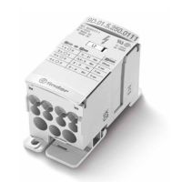 Blok rozdzielczy 250A wejście 1x120mm2 / wyjście 2x35mm2, 5x16mm2, 4x10mm2 | 9D.01.5.250.0111 Finder
