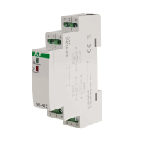 Przekaźnik bistabilny grupowy z pamięcią, na szynę DIN, 230V, z przekaźnikiem inrush 160A/20ms | BIS-412M-LED-24V F&F