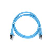 Patchcord LAN RJ45 Kat.6A S/FTP 1m AWG26 CU niebieski Extralink | EX.6556 Batna