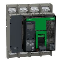 Wyłącznik, ComPacT NS630bH, 70kA przy 415VAC, 4P, stacjonarny, sterowanie ręczne, MicroLogic 5.0A, 6 | C063H45AFM Schneider Electric