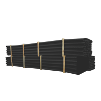 Rura sztywna karbowana dwuwarstwowa w odcinkach RODO 125/105 450N HDPE,czarna (6m/38szt) DVK | 12967 TT Plast