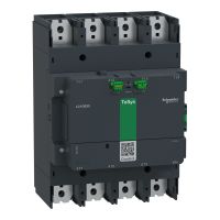 Stycznik mocy, TeSys Giga, 4 biegunowy (4NO), AC-1 <=440V 1050A, wersja rozszerzona, 200…500V szerok | LC1G8004LSEA Schneider Electric