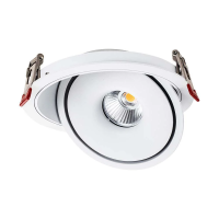 Oprawa V-TAC LED uchylny downlight 12W LED COB CRI90+CCT biała VT-2512 3000K-4000K-6400K 785lm | 3800170209589 LED EUROPE