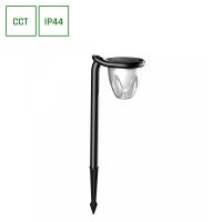 Oprawa solarna SOLARA BRILO 1W 100lm CCT 3000/4000/6000K IP44 wbijana/naścienna czarna | SLI052001CCT Wojnarowscy