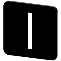 Tabliczka z opisem 22x22mm, Tabliczka czarna, Symbol: I* | 3SU1900-0AF16-0QB0 Siemens