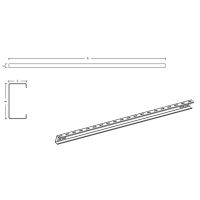 Płatew NOWY TYP C100x50x12x1,5-2200 UWAGA !!! Nie łączyć z łącznikiem P142L03 | P156C22 EL-SUN