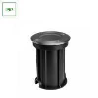 Oprawa najazdowa LUKKA CONNECT GU10 IP67 250V fi110x140 szara okrągła przelotowa | SLIP012015 Wojnarowscy
