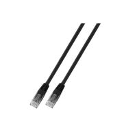 Patchcord RJ45 U/UTP kat. 5e PVC CCA czarny 2m | PC-5EUTPPVC-BK2 C C Partners