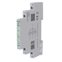 Lampka kontrolna zasilania 1/3S 3xLED ZIELONA | LK-703G F&F