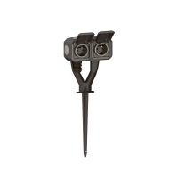 Gniazdo ogrodowe 2X2P+Z komplet natynkowy 16A-250V~ antracyt, Nowe Plexo | 069749L Legrand