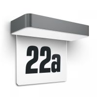 Oprawa numeryczna solarna z czujnikiem zmierzchu STEINEL Xsolar SOL-O HN 0,07,W 3000K IP44 IK03 antr | ST065935 Lange Łukaszuk