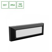 Oprawa na elewację ENCANTA 6W CCT 3000/4000/6000K 230V IP54 230x80x30mm czarna natynkowa | SLI003035CCT_PW Wojnarowscy