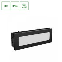 Oprawa na elewację ENCANTA 6W CCT 3000/4000/6000K 230V IP54 230x84x60mm czarna podtynkowa | SLI003034CCT_PW Wojnarowscy