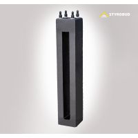 Fundament D16/140 tZn (1400/260) abizolowany z elementami śrubowymi 4xM20 + kapturki | 006662 Styrobud