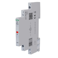 Lampka kontrolna zasilania 1/3S 12÷60V DC, 12÷48V AC 1xLED CZERWONA | LK-701R-24V F&F