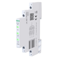 Lampka kontrolna zasilania z zabezpieczeniem 1/3S 3xLED ZIELONA | LK-BZ-703G F&F