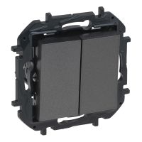 Łącznik schodowy podwójny 10AX, stalowy, NILOE STEP | 863408B Legrand