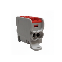 Blok dystrybucyjny, rozdzielczy HLAK 25 1P 2xAl/Cu 25mm²+16mm² 1000VAC/1500VDC czerwony | MAG1251R00 Morek
