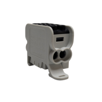 Blok dystrybucyjny, rozdzielczy HLAK 25 1P 2xAl/Cu 25mm²+16mm² 1000VAC/1500VDC czarny | MAG1251S00 Morek