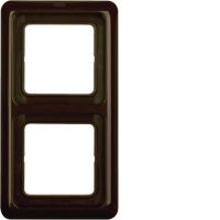 Ramka 2-krotna z uszczelką, brązowy, p/t, IP44 | WWD1200BR Hager