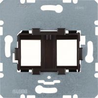 Płytka nośna podwójna z brązowym elementem mocującym, mechanizm, one.platform | WDF4715N Hager