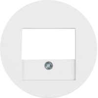 Płytka czołowa do gniazda głośn. i gniazda ład. USB, biały, połysk, R.x | WLF4000WG Hager