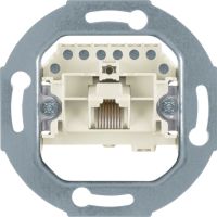 Mechanizm gniazda telefonicznego UAE 1-kr (RJ11, RJ12, RJ45) kat. 3, one.platform | WDF4107W1 Hager