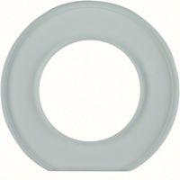 Ramka końcowa szklana, jasny, Serie Glas | WTD7171GT Hager
