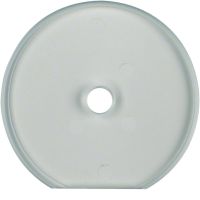 Szklana płytka wierzchnia końcowa do łącznika obrotowego, jasny, Serie Glas | WTD7671GT Hager