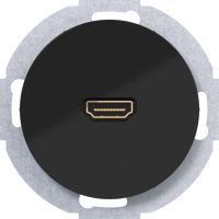Gniazdo HDMI czarny, R.x | WLF4379BG Hager