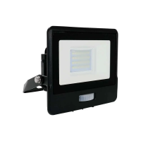Naświetlacz LED V-TAC 20W SAMSUNG CHIP czujnik ruchu czarny Z mufą VT-128S-B 3000K 1510lm 5 lat gwar | 3800157661171 LED EUROPE