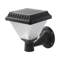 Kinkiet ogrodowy V-TAC solarny z pilotem 3w1 IP44 czarny kwadrat VT-972 3000K-4000K-6400K 75 3 lata | 3800157683074 LED EUROPE