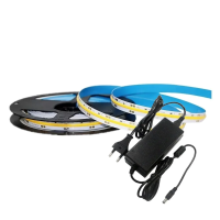 Zestaw LED V-TAC taśma 420LED/m COB 24V 10W/m zasilacz 24V 78W (2649+3272) 3000K 1000lm | 3800157664653 LED EUROPE