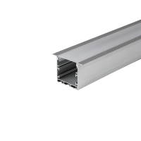 Profil do LED zestaw, ALU anodowany wpuszczany V-TAC 2mb klosz mleczny 50x35mm VT-8126 | 3800157676953 LED EUROPE