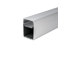 Profil do LED zestaw, ALU anodowany V-TAC 2mb klosz mleczny 50x75mm VT-8127 | 3800157676960 LED EUROPE