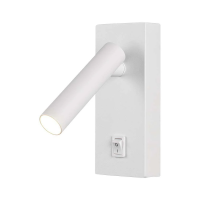 Oprawa LED V-TAC 2W kinkiet hotel łóżko włącznik biały VT-402 4000K 150lm | 3800170206656 LED EUROPE