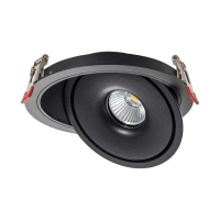 Oprawa V-TAC LED uchylny downlight 12W LED COB CRI90+CCT czarna VT-2512 3000K-4000K-6400K 785lm | 3800170209572 LED EUROPE