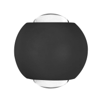 Oprawa ścienna góra dół V-TAC 2W LED IP54 czarna VT-2502 3000K 200lm | 3800170209633 LED EUROPE