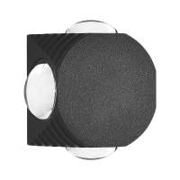 Oprawa ścienna góra dół V-TAC 4W LED IP54 czarna VT-2544 3000K 390lm | 3800170209671 LED EUROPE