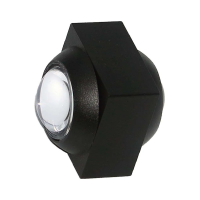 Oprawa ścienna góra dół V-TAC 2W LED IP54 czarna VT-2503 4000K 200lm | 3800170209732 LED EUROPE