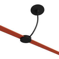 Mocowanie natynkowe z przewodem i rozetą 65x1500mm szynoprzewód taśmowy 48V V-TAC czarne 3 lata gwar | 3800170211117 LED EUROPE
