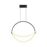 Oprawa zwieszana V-TAC 16W LED 50cm czarna VT-10125 3000K 1920lm | 3800170219700 LED EUROPE