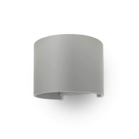 Oprawa ścienna 6W V-TAC góra dół regulowana szary okrągły IP65 BRIDGELUX VT-756 4000K 700lm | 3800170221352 LED EUROPE
