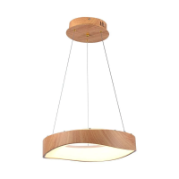 Oprawa zwieszana V-TAC LED 18W drewno fi. 40cm VT-7973 3000K 2100lm | 3800170218772 LED EUROPE