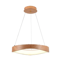 Oprawa zwieszana V-TAC LED 25W drewno fi. 50cm VT-7974 3000K 2800lm | 3800170218789 LED EUROPE
