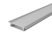 Profil do LED zestaw, ALU anodowany wpuszczany V-TAC 2mb klosz mleczny 39,8x9,8mm VT-71002 5 lat gwa | 3800170253827 LED EUROPE